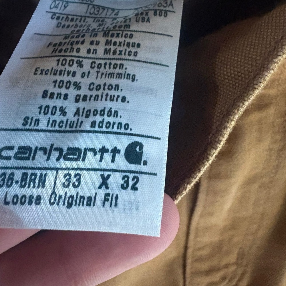 Vintage 90s Tan Carhartt Double Knee Carhartt Carpenter Pants - Picture 3 of 3